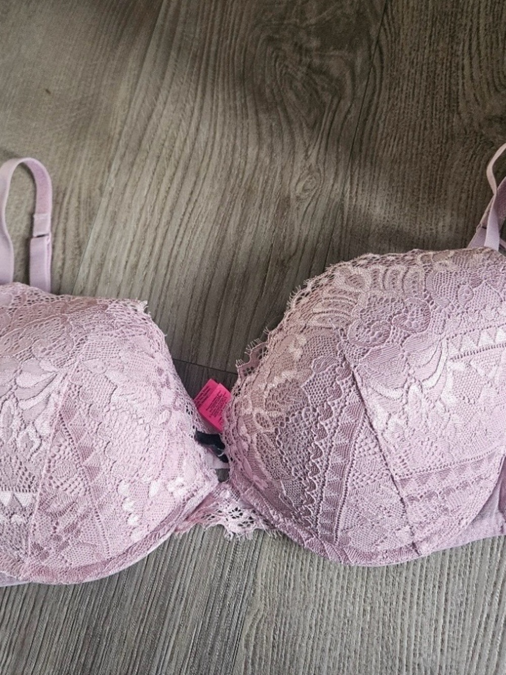 La SENZA Lace Push-Up Bra in Light Pink